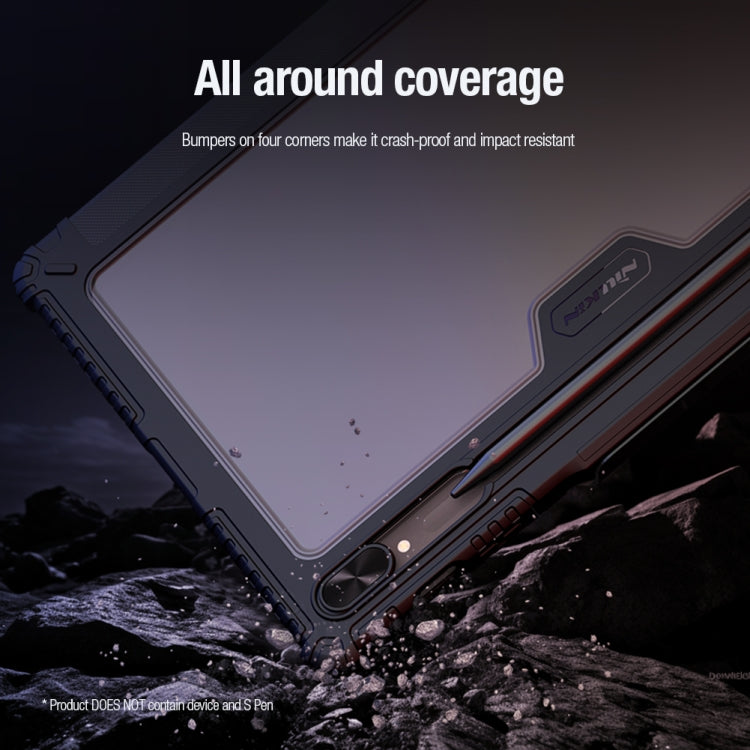 NILLKIN Bumper Pro Multi-angle Folding Style Tablet Leather Case, For Samsung Galaxy Tab S10 FE, For Samsung Galaxy Tab S9 FE+, For Samsung Galaxy Tab S9 Ultra, For Samsung Galaxy Tab S9+