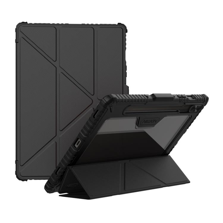 NILLKIN Bumper Pro Multi-angle Folding Style Tablet Leather Case, For Samsung Galaxy Tab S10 FE, For Samsung Galaxy Tab S9 FE+, For Samsung Galaxy Tab S9 Ultra, For Samsung Galaxy Tab S9+