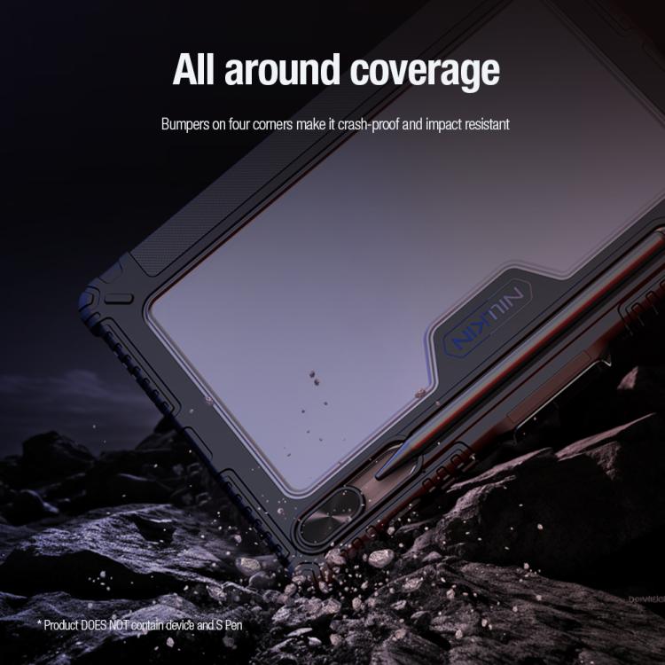 NILLKIN Bumper Pro Multi-angle Folding Style Tablet Leather Case, For Samsung Galaxy Tab S10 FE, For Samsung Galaxy Tab S9 FE+, For Samsung Galaxy Tab S9 Ultra, For Samsung Galaxy Tab S9+
