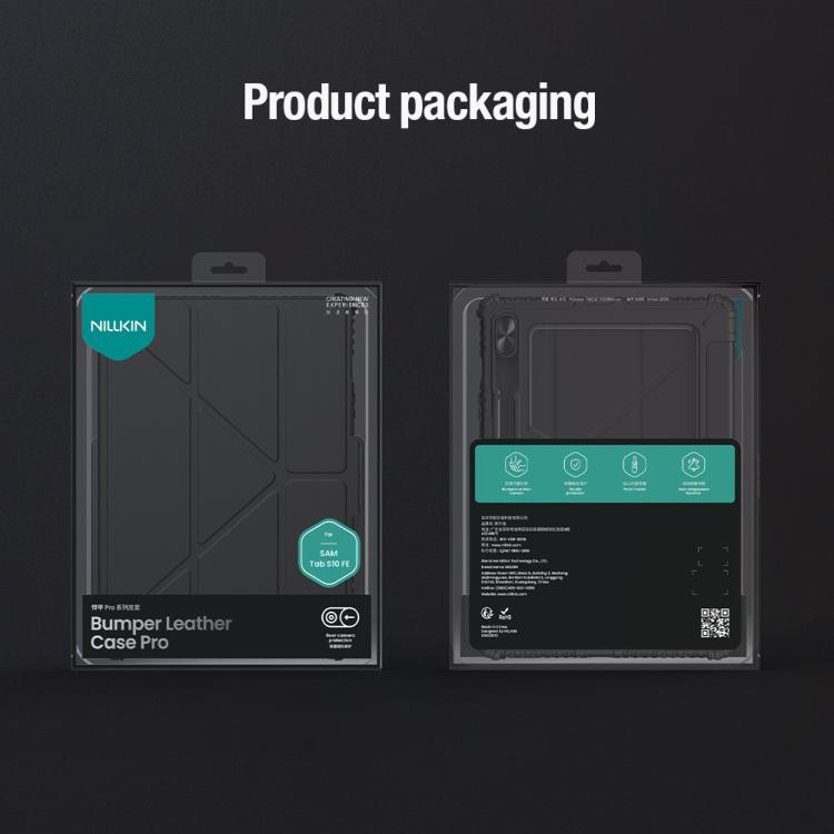 NILLKIN Bumper Pro Multi-angle Folding Style Tablet Leather Case, For Samsung Galaxy Tab S10 FE, For Samsung Galaxy Tab S9 FE+, For Samsung Galaxy Tab S9 Ultra, For Samsung Galaxy Tab S9+