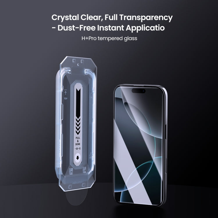 NILLKIN H+Pro 0.2mm 9H Explosion-proof Tempered Glass Film, For iPhone 16 Pro Max, For iPhone 16 Pro, For iPhone 16 Plus, For iPhone 16, For iPhone 15 Pro Max, For iPhone 15 Pro, For iPhone 15 Plus, For iPhone 15