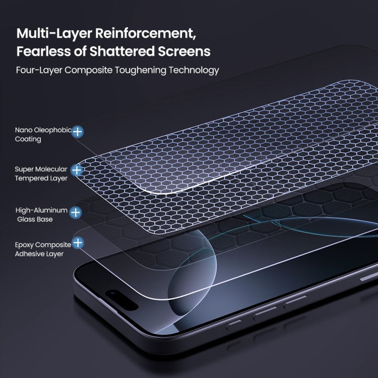 NILLKIN H+Pro 0.2mm 9H Explosion-proof Tempered Glass Film, For iPhone 16 Pro Max, For iPhone 16 Pro, For iPhone 16 Plus, For iPhone 16, For iPhone 15 Pro Max, For iPhone 15 Pro, For iPhone 15 Plus, For iPhone 15