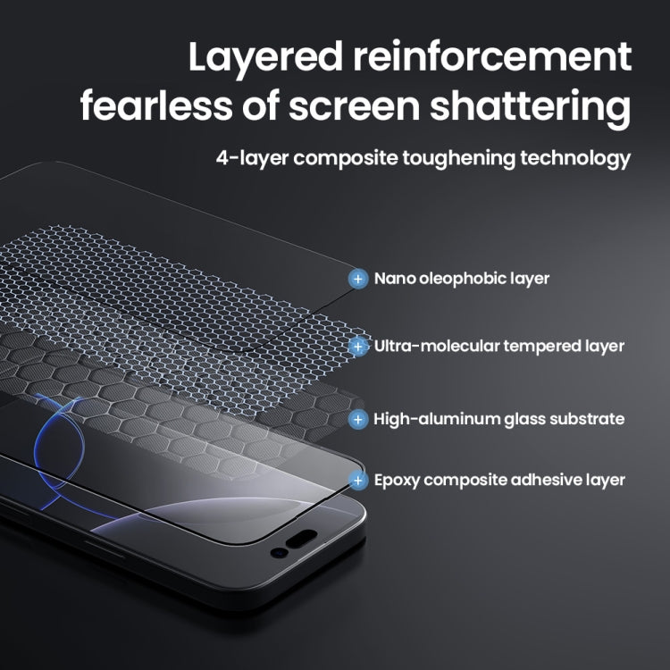 NILLKIN CP+Pro Explosion-proof Tempered Glass Film, For iPhone 16 Pro Max, For iPhone 16 Pro, For iPhone 16 Plus, For iPhone 16, For iPhone 15 Pro Max, For iPhone 15 Pro, For iPhone 15 Plus, For iPhone 15