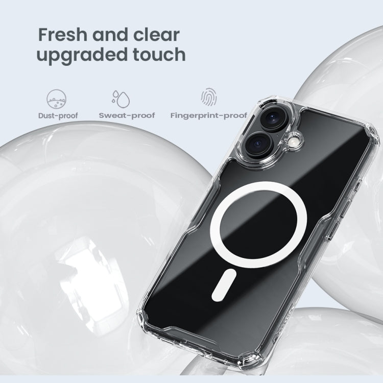 NILLKIN Ultra Clear Magsafe PC + TPU Phone Case, For iPhone 16 Pro Max, For iPhone 16 Pro, For iPhone 16 Plus, For iPhone 15 Pro Max, For iPhone 15 Pro, For iPhone 15 Plus, For iPhone 15