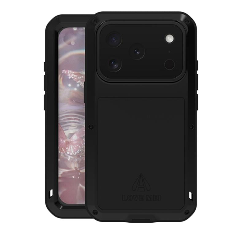 LOVE MEI Metal Shockproof Life Waterproof Dustproof Phone Case, For iPhone 17 Pro Max, For iPhone 17 Pro, For iPhone 17, For iPhone 16 Pro Max, For iPhone 16 Pro, For iPhone 16, For iPhone 15 Pro Max, For iPhone 15 Pro