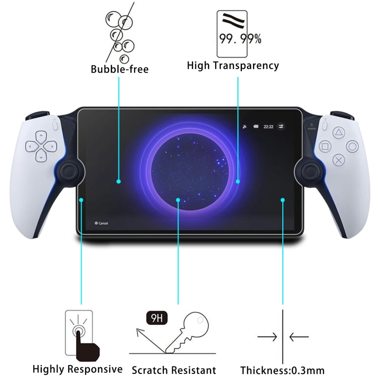 9H 0.3mm Explosion-proof Tempered Glass Film, 1PC For Sony PS5