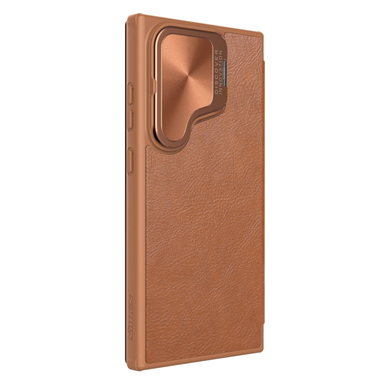 NILLKIN Qin Prop Series Flip Camera Cover Design Leather Phone Case, For Samsung Galaxy S24 Ultra 5G, For Samsung Galaxy S24+ 5G, For Samsung Galaxy S24 5G