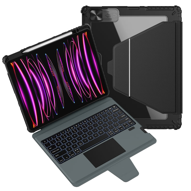 Nillkin Backlit Version Bumper Link Keyboard Case, For iPad Pro 13 2024, For iPad Pro 11 2024, For iPad Pro 12.9 2020/2021/2022, For iPad Air 2020/2022 / Pro 11 2022