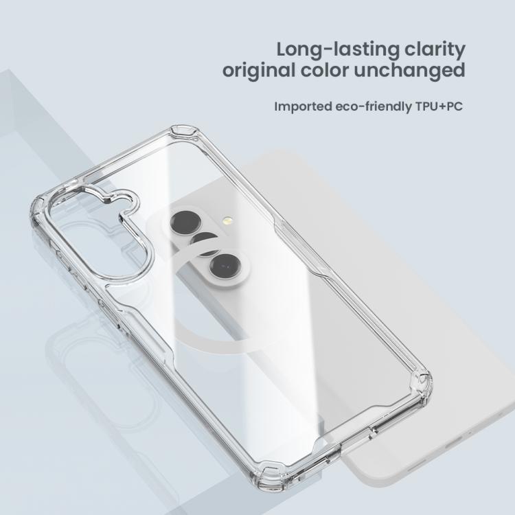 NILLKIN Ultra Clear Magnetic PC + TPU Phone Case, For Samsung Galaxy A56 5G, For Samsung Galaxy A55