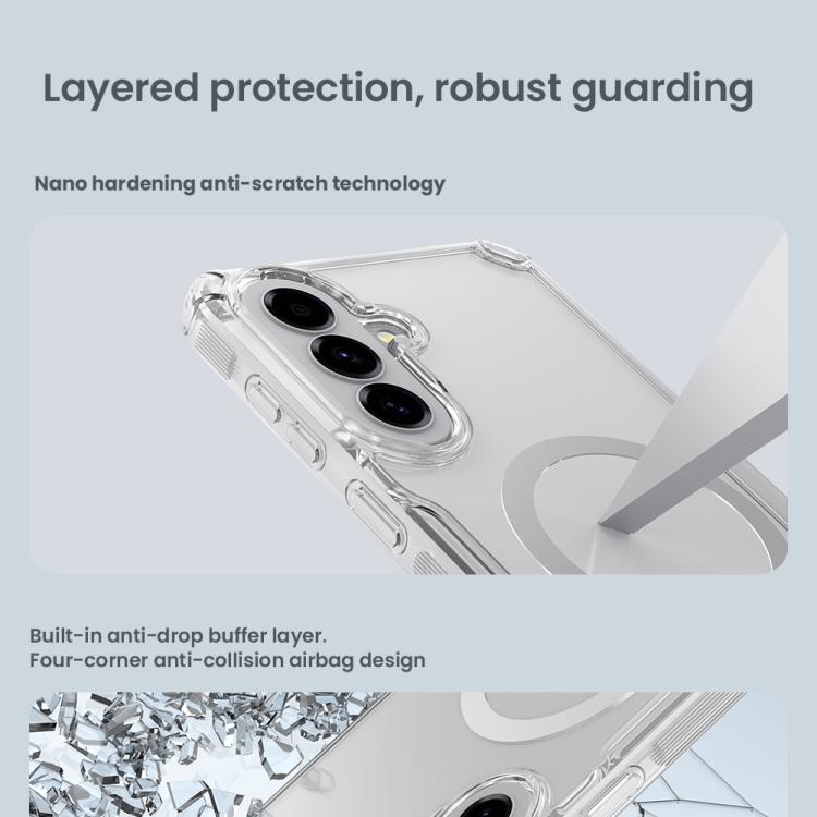 NILLKIN Ultra Clear Magnetic PC + TPU Phone Case, For Samsung Galaxy A56 5G, For Samsung Galaxy A55