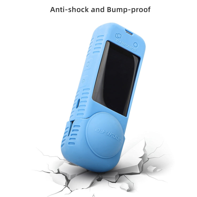 For Insta360 X4 / X5 Sunnylife Silicone Shockproof Case, Lens Cover, Lens Body Cover Kit
