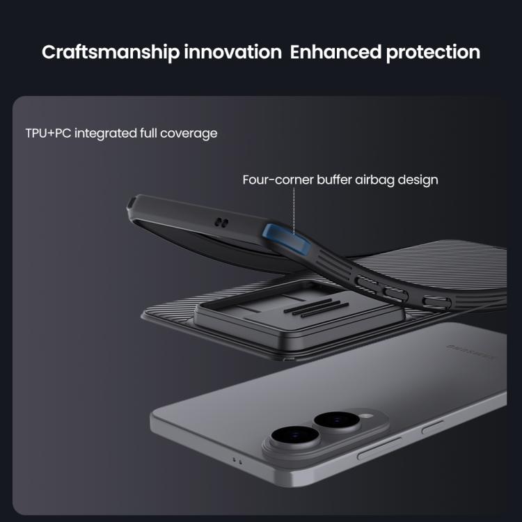 NILLKIN Black Mirror Pro Series Camshield PC Phone Case, For Samsung Galaxy S25 Edge 5G, For Samsung Galaxy S25 5G, For Samsung Galaxy S25+ 5G, For Samsung Galaxy S25 Ultra 5G, For Samsung Galaxy S24 FE 5G