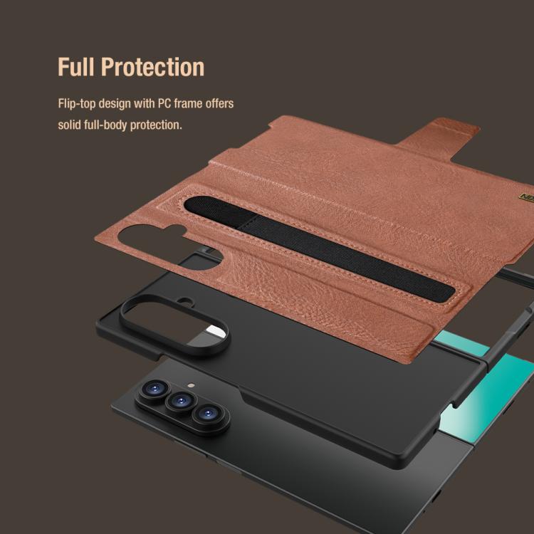 NILLKIN Ogg Leather Phone Case, For Samsung Galaxy Z Fold7 5G, For Samsung Galaxy Z Fold6 5G