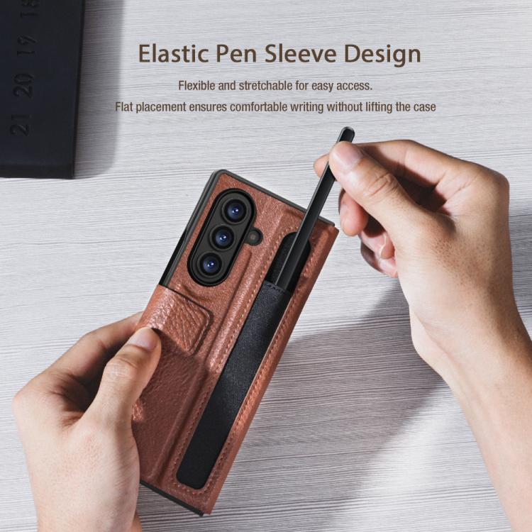 NILLKIN Ogg Leather Phone Case, For Samsung Galaxy Z Fold7 5G, For Samsung Galaxy Z Fold6 5G