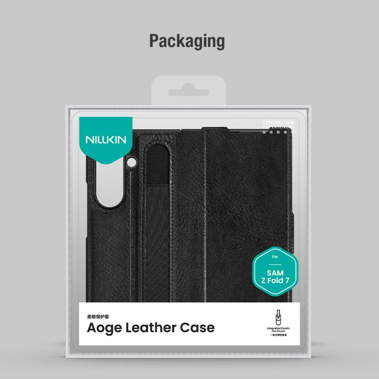 NILLKIN Ogg Leather Phone Case, For Samsung Galaxy Z Fold7 5G, For Samsung Galaxy Z Fold6 5G
