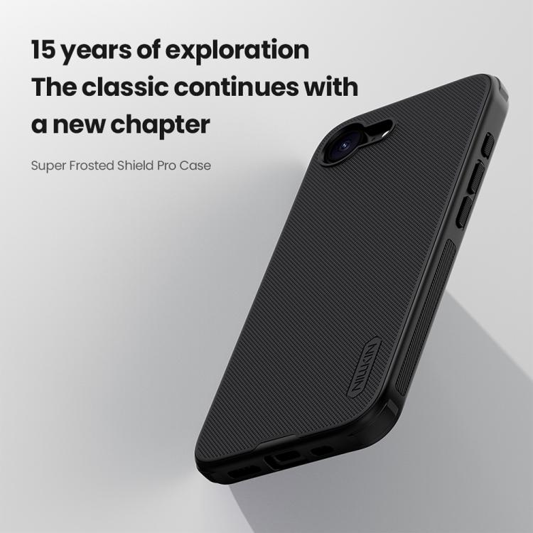 NILLKIN Frosted Shield Pro PC + TPU Phone Case, For iPhone 17, For iPhone 16e, For iPhone 16