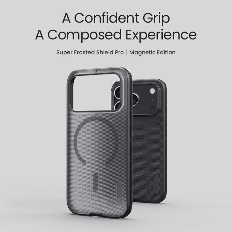 NILLKIN Frosted Shield Pro Magnetic Magsafe Phone Case, For iPhone 17 Pro Max, For iPhone 17 Pro, For iPhone 17, For iPhone Air, For iPhone 16e, For iPhone 16 Plus, For iPhone 16