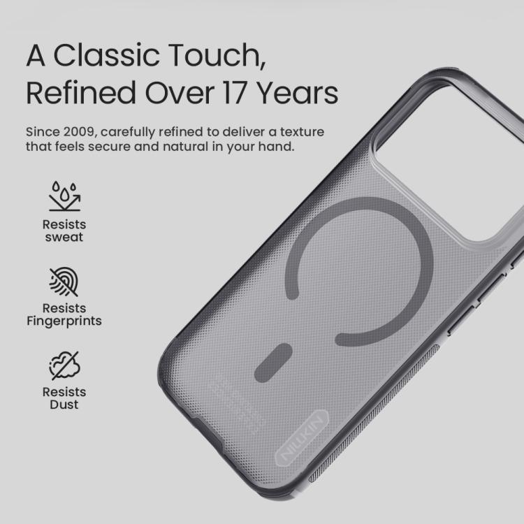 NILLKIN Frosted Shield Pro Magnetic Magsafe Phone Case, For iPhone 17 Pro Max, For iPhone 17 Pro, For iPhone 17, For iPhone Air, For iPhone 16e, For iPhone 16 Plus, For iPhone 16