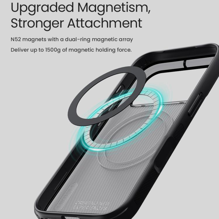 NILLKIN Frosted Shield Pro Magnetic Magsafe Phone Case, For iPhone 17 Pro Max, For iPhone 17 Pro, For iPhone 17, For iPhone Air, For iPhone 16e, For iPhone 16 Plus, For iPhone 16