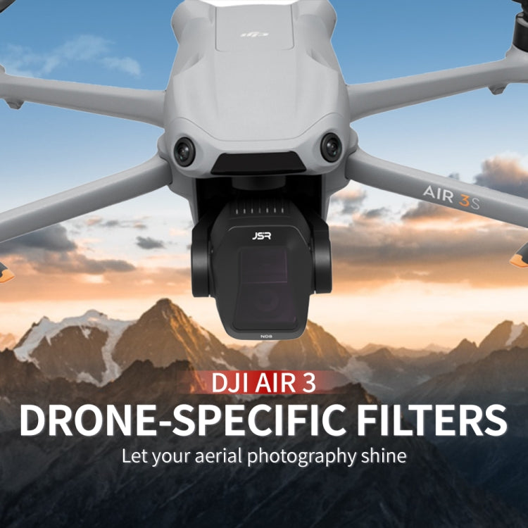 For DJI Air 3S JSR CB Series Drone Lens Filter, UV, CPL, ND8, ND16, ND32, ND64, ND8PL, ND16PL, ND32PL, ND64PL, NIGHT, STAR, Streak Drawing Blue, Adjustable CPL, 3 in 1 ND8/32/64, 4 in 1 CPL ND8/32/64, 4 in 1 ND8-64PL, 6 in 1 ND8-64 CPL STAR