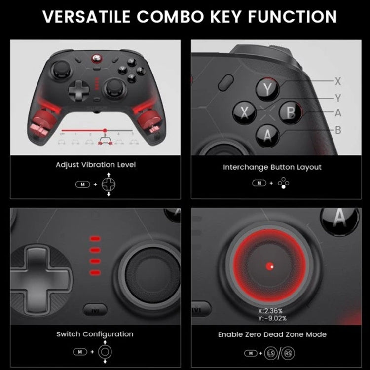 GameSir Cyclone 2 Bluetooth Wireless Game Controller, With Charging Base, Without Charging Base