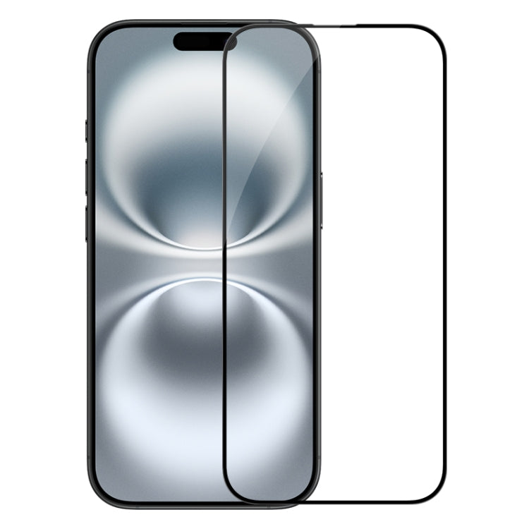 NILLKIN 3D CP+MAX Anti-Explosion Full Coverage Tempered Glass Film, For iPhone 16 Pro Max, For iPhone 16 Pro, For iPhone 16 Plus, For iPhone 16
