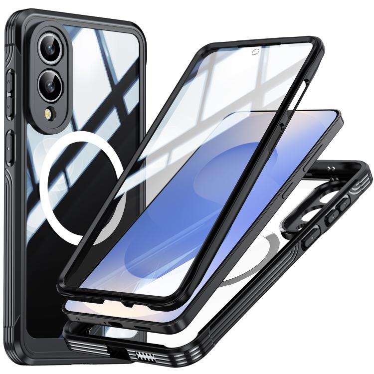 RedPepper Tempered Glass MagSafe Phone Case, For Samsung Galaxy S25 FE 5G, For Samsung Galaxy S25 Edge 5G, For Samsung Galaxy S25 5G, For Samsung Galaxy S25+ 5G, For Samsung Galaxy S25 Ultra 5G