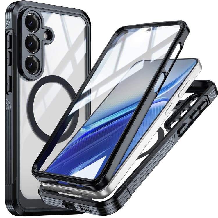 RedPepper Tempered Glass MagSafe Phone Case, For Samsung Galaxy S25 FE 5G, For Samsung Galaxy S25 Edge 5G, For Samsung Galaxy S25 5G, For Samsung Galaxy S25+ 5G, For Samsung Galaxy S25 Ultra 5G