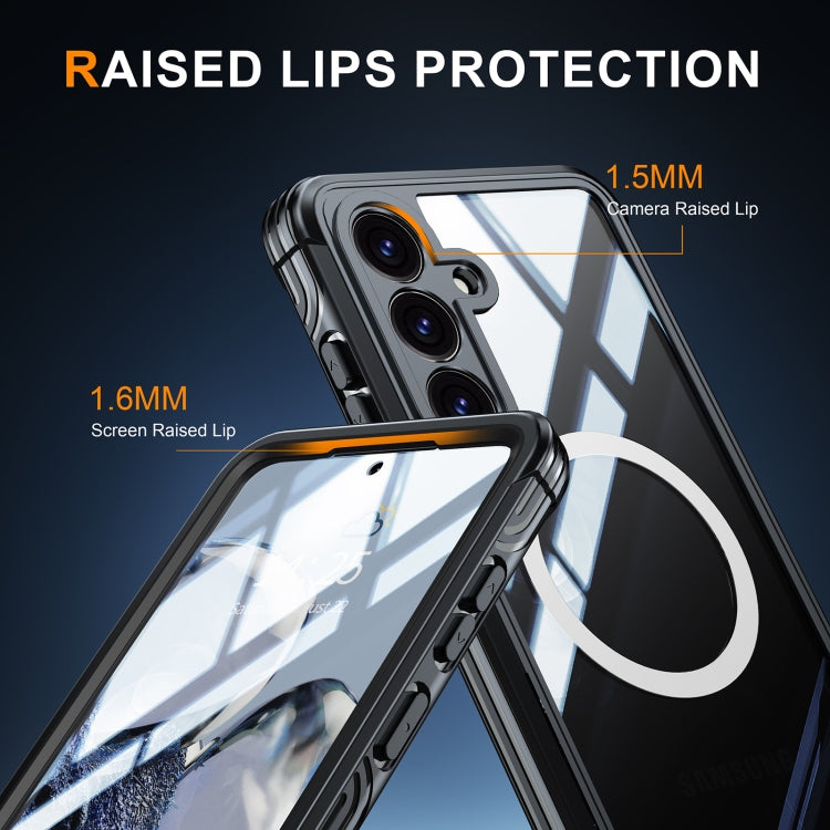 RedPepper Tempered Glass MagSafe Phone Case, For Samsung Galaxy S25 FE 5G, For Samsung Galaxy S25 Edge 5G, For Samsung Galaxy S25 5G, For Samsung Galaxy S25+ 5G, For Samsung Galaxy S25 Ultra 5G