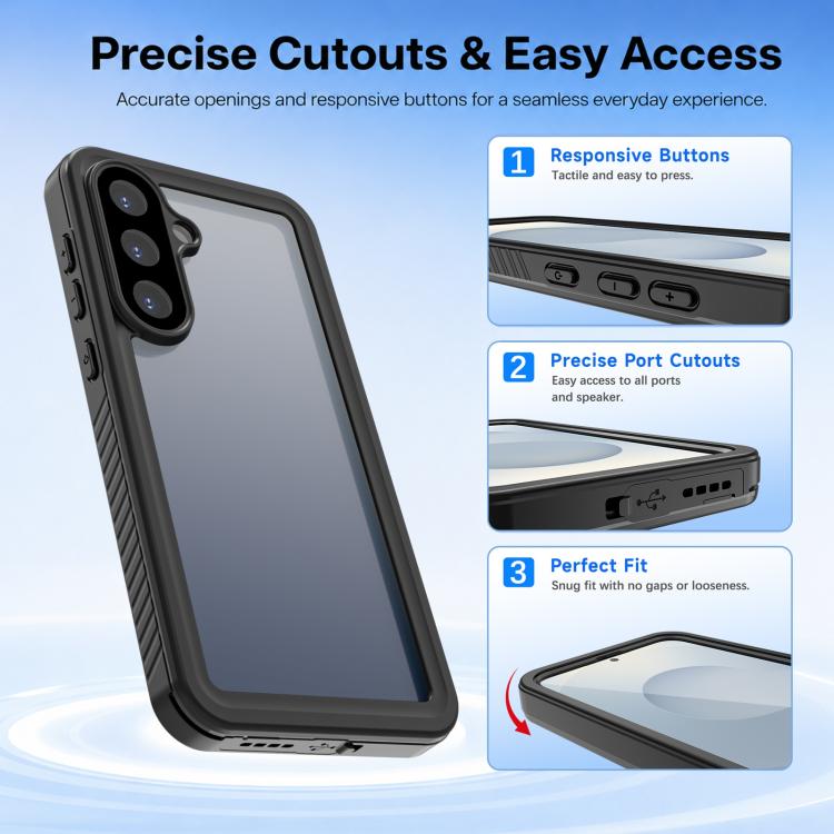 RedPepper Shockproof IP68 Waterproof PC Hybrid TPU Phone Case, For Samsung Galaxy S26+ 5G, For Samsung Galaxy S26 Ultra 5G, For Samsung Galaxy S26 5G, For Samsung Galaxy S25 FE 5G, For Samsung Galaxy S24 FE 5G