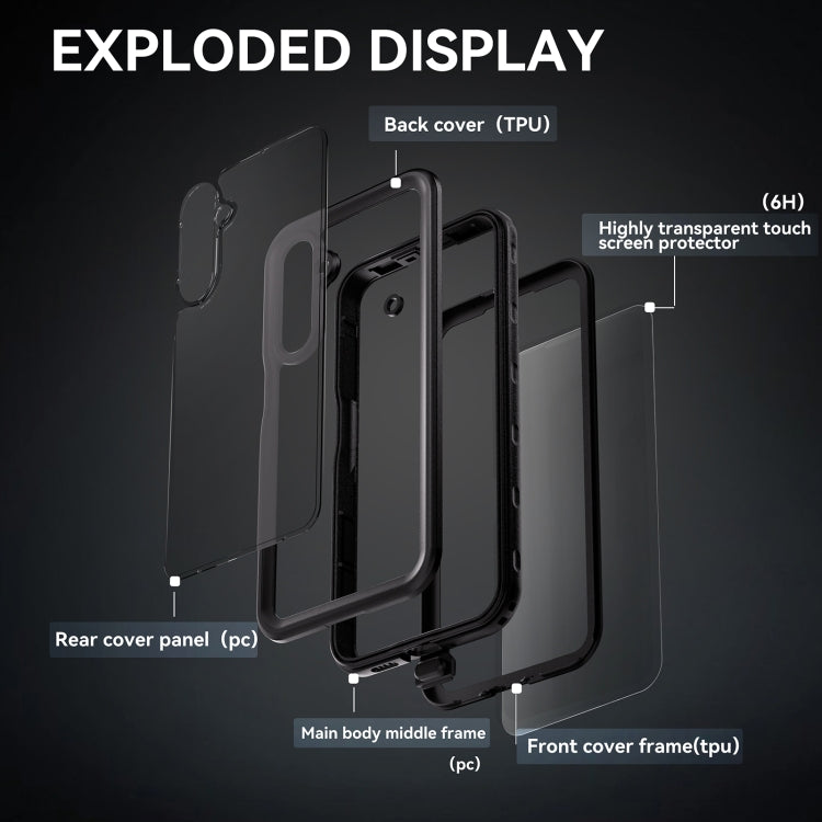 RedPepper IP68 Waterproof PC Hybrid TPU Phone Case, For Samsung Galaxy A16 5G / 4G