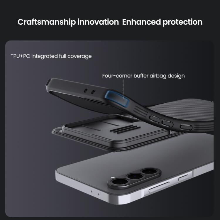 NILLKIN Black Mirror Pro Series Camshield PC Phone Case, For Samsung Galaxy A56 5G, For Samsung Galaxy A36 5G