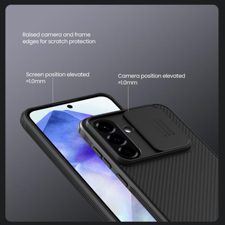 NILLKIN Black Mirror Pro Series Camshield PC Phone Case, For Samsung Galaxy A56 5G, For Samsung Galaxy A36 5G