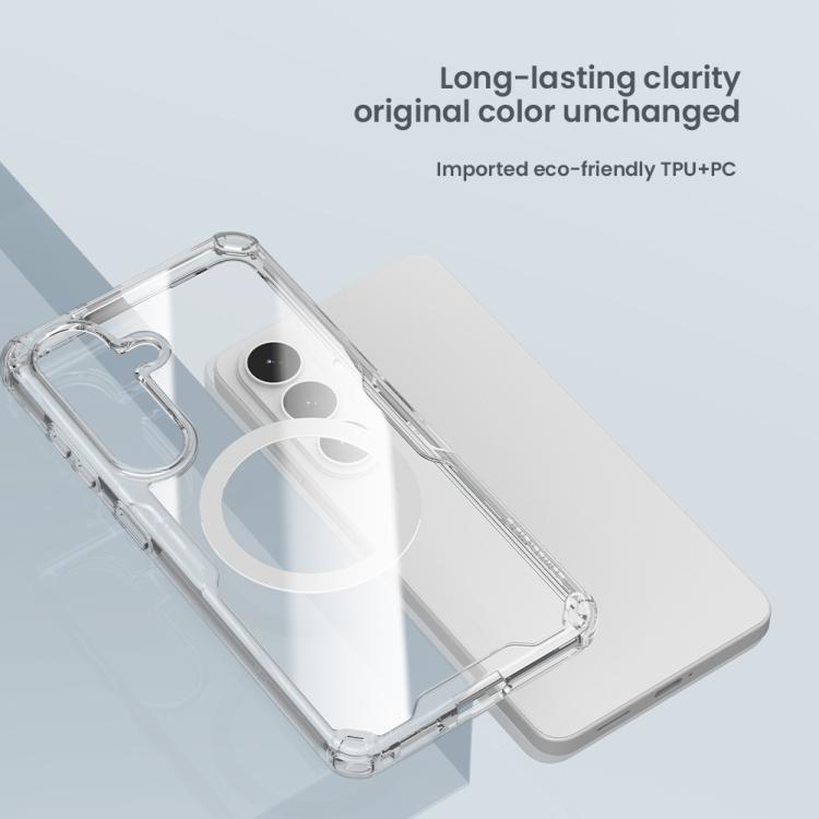 NILLKIN Ultra Clear Magsafe PC + TPU Phone Case, For Samsung Galaxy S25 5G, For Samsung Galaxy S25+ 5G, For Samsung Galaxy S25 Ultra 5G