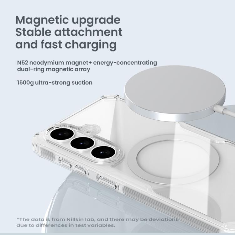 NILLKIN Ultra Clear Magsafe PC + TPU Phone Case, For Samsung Galaxy S25 5G, For Samsung Galaxy S25+ 5G, For Samsung Galaxy S25 Ultra 5G
