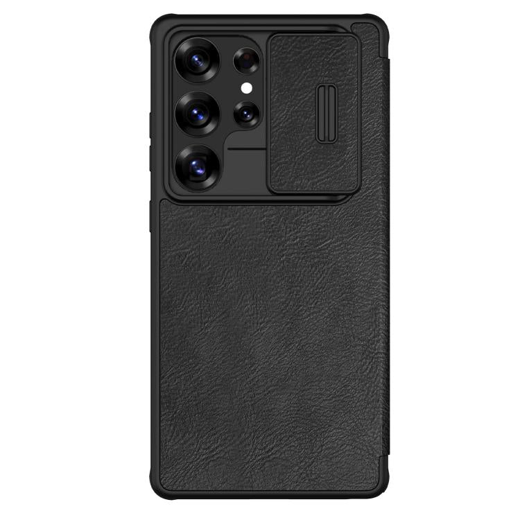 NILLKIN QIN Series Pro Sliding Camera Cover Design Leather Phone Case, For Samsung Galaxy S25 Edge 5G, For Samsung Galaxy S25 5G, For Samsung Galaxy S25+ 5G, For Samsung Galaxy S25 Ultra 5G