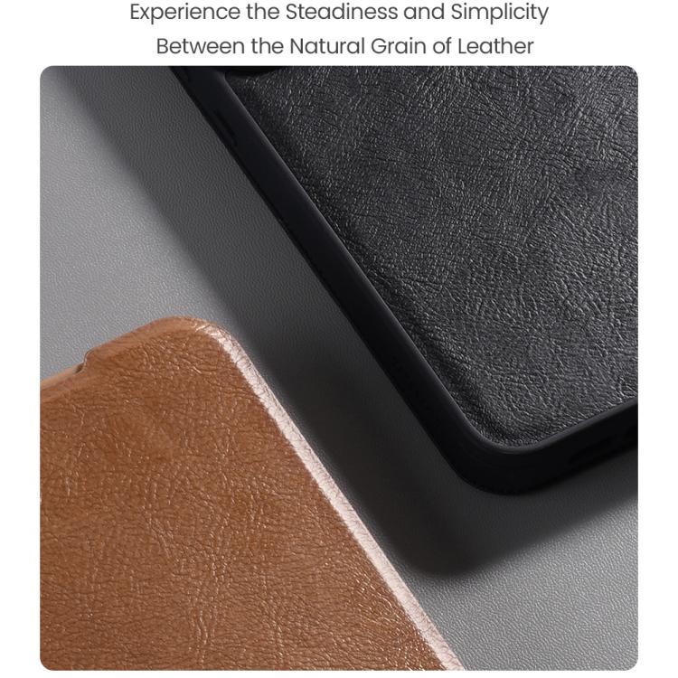 NILLKIN QIN Series Pro Sliding Camera Cover Design Leather Phone Case, For Samsung Galaxy S25 Edge 5G, For Samsung Galaxy S25 5G, For Samsung Galaxy S25+ 5G, For Samsung Galaxy S25 Ultra 5G