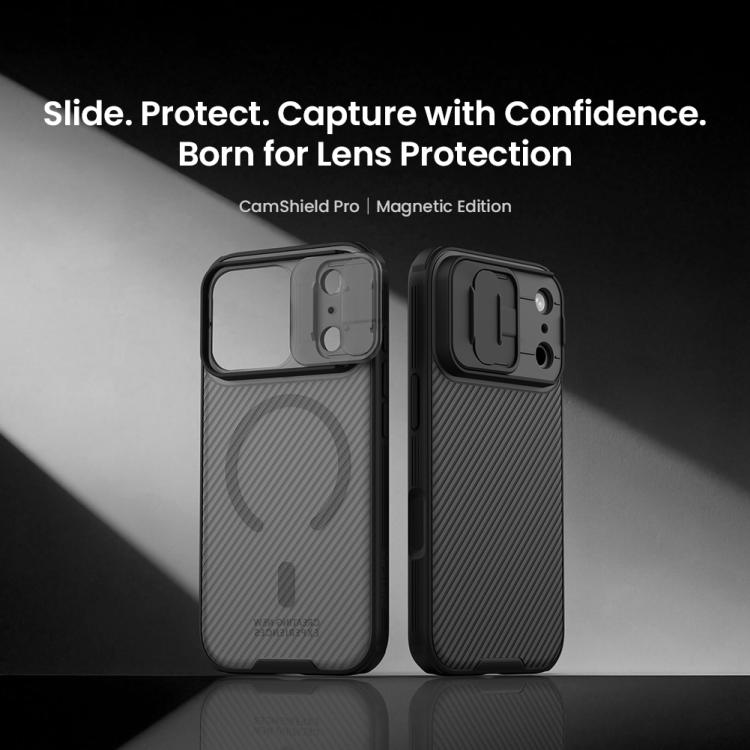 NILLKIN CamShield Pro Magnetic PC Phone Case, For iPhone 17 Pro Max, For iPhone 17 Pro, For iPhone 17, For iPhone Air, For iPhone 16e