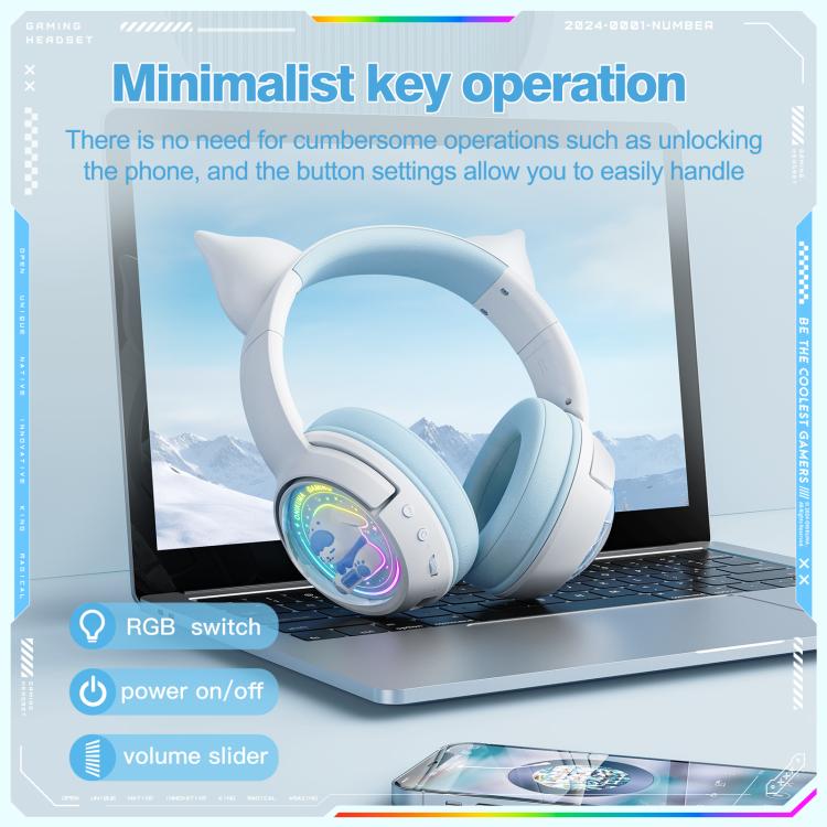 ONIKUMA B5 RGB BT / Wired / 2.4G Fox Shaped Headphones