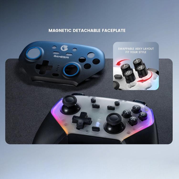 GameSir Super Nova T4 Nova Pro Tri-Mode Wireless Game Controller for PC / Steam / Switch / iOS / Android, T4 Nova Pro Blue, T4 Nova Pro Pink