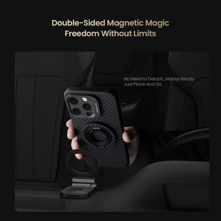 NILLKIN NKL13 FiberSnap 360 Degree Rotating Double-Sided Magnetic Finger Ring Phone Holder
