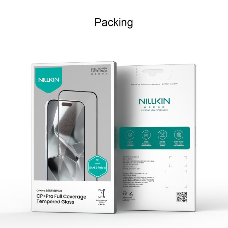 NILLKIN CP+Pro 9H Explosion-proof Tempered Glass Film, For Samsung Galaxy Z Fold7 5G, For Samsung Galaxy Z Flip7 5G