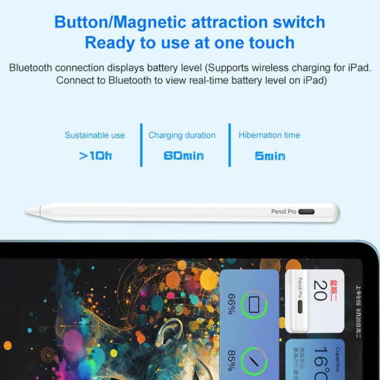 RedPepper P25 Pro Anti-Mistouch Magnetic Charging Capacitive Stylus, For iPad