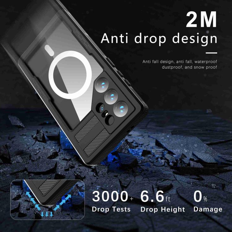 RedPepper IP68 Waterproof Triple-proof MagSafe Phone Case, For Samsung Galaxy S24 Ultra 5G, For Samsung Galaxy S24+ 5G, For Samsung Galaxy S24 5G