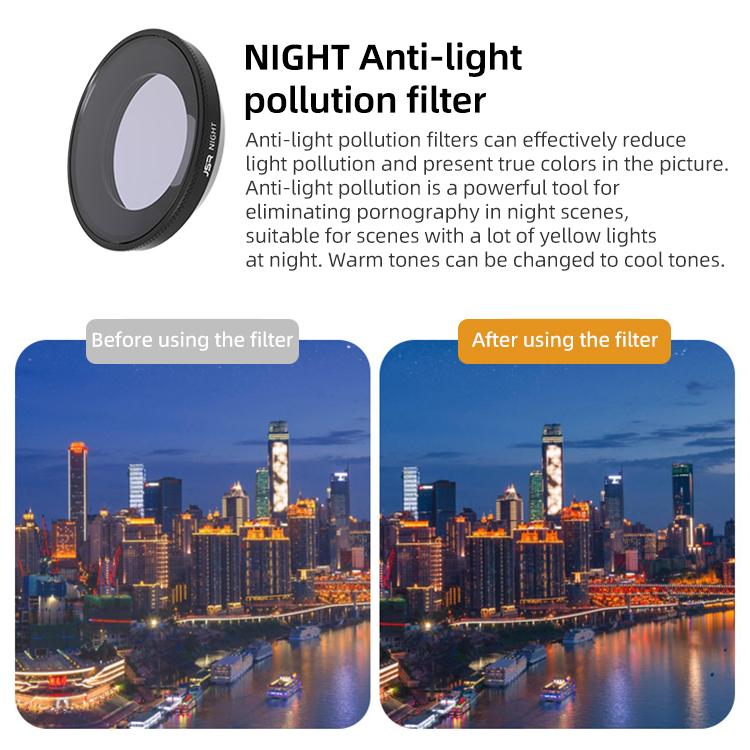 For Insta360 GO Ultra JSR LH Series Lens Filter, UV, CPL, ND8, ND16, ND32, ND64, ND8PL, ND16PL, ND32PL, ND64PL, NIGHT, STAR, Streak Drawing Blue, Streak Drawing Gold, 3 in 1 ND8/16/32, 4 in 1 CPL ND8/16/32, 4 in 1 ND8/16/32/64, 4 in 1 ND8-64PL