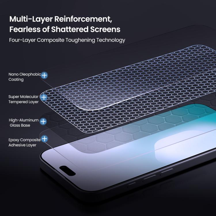 NILLKIN H+Pro 0.2mm 9H Explosion-proof Tempered Glass Film with Dust-free Cabin, For iPhone 17 Pro Max, For iPhone 17 Pro, For iPhone 17, For iPhone Air