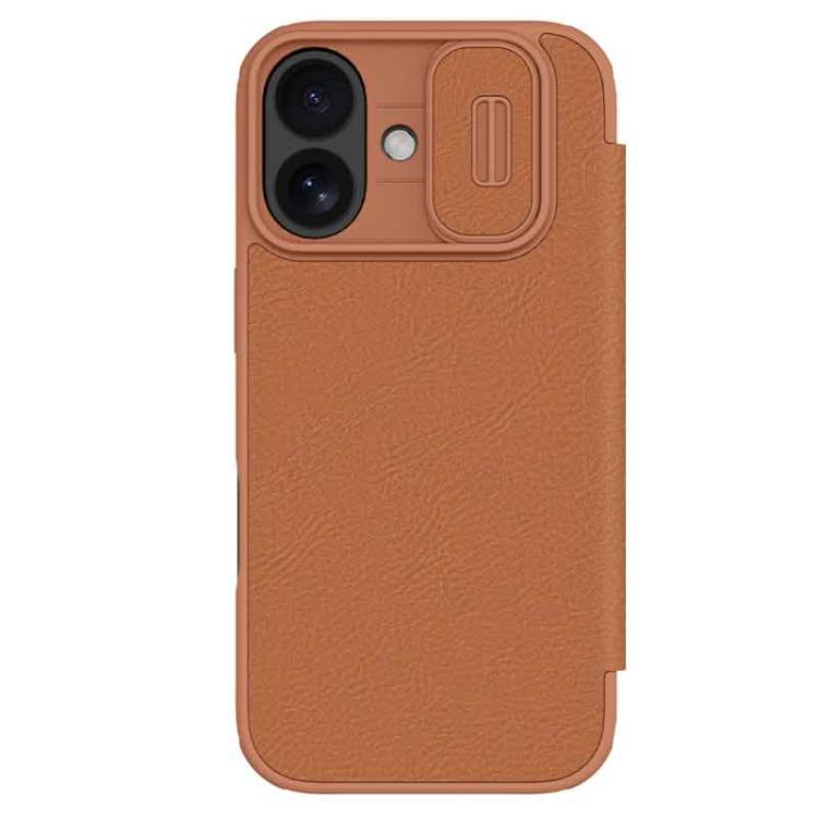 NILLKIN QIN Series Pro Sliding Camera Cover Design Leather Phone Case, For iPhone 17 Pro Max, For iPhone 17 Pro, For iPhone 17, For iPhone Air