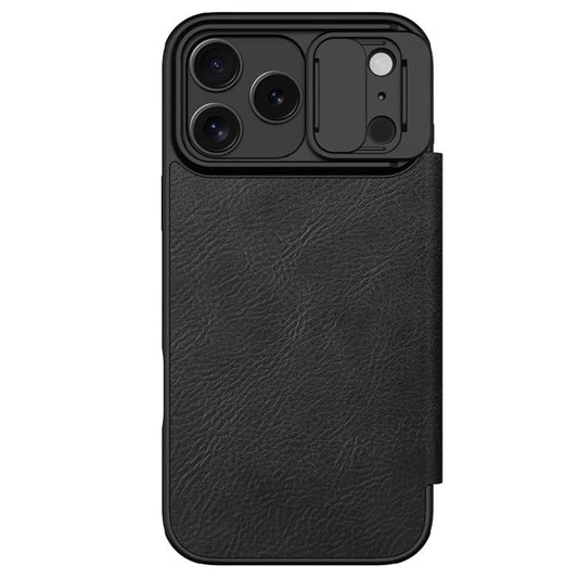 NILLKIN QIN Series Pro Sliding Camera Cover Design Leather Phone Case, For iPhone 17 Pro Max, For iPhone 17 Pro, For iPhone 17, For iPhone Air