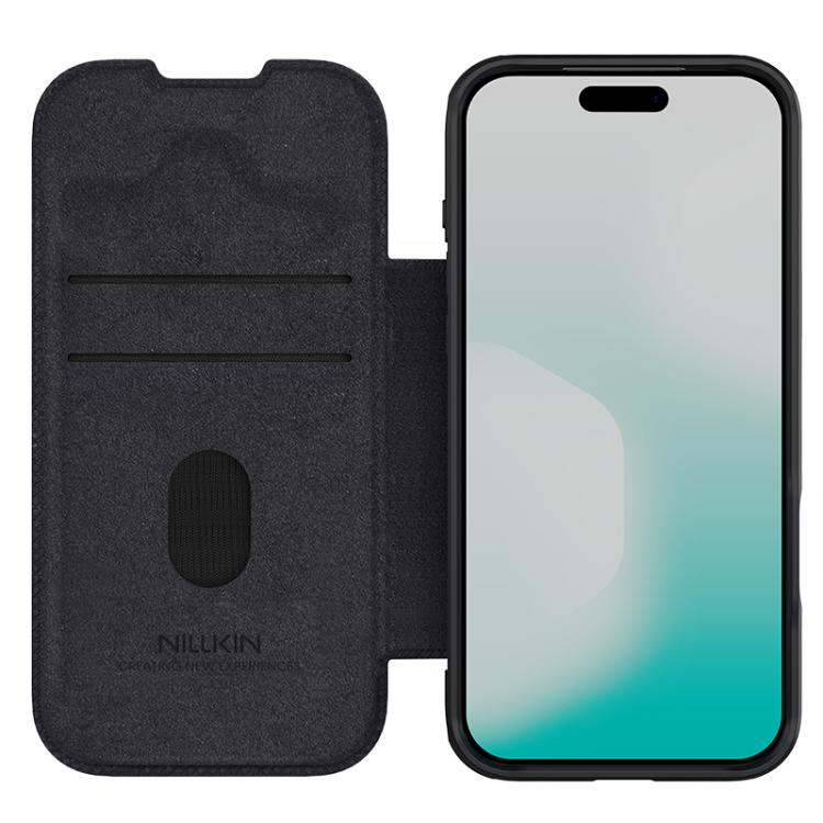 NILLKIN QIN Series Pro Sliding Camera Cover Design Leather Phone Case, For iPhone 17 Pro Max, For iPhone 17 Pro, For iPhone 17, For iPhone Air