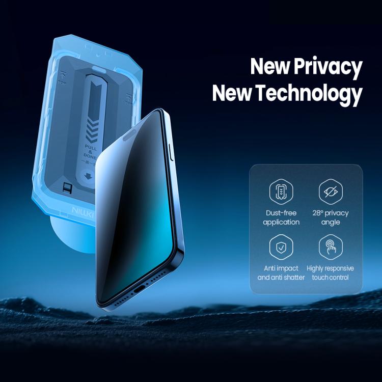 NILLKIN Guardian Full Coverage Privacy Tempered Glass Film with Dust-free Cabin, For iPhone 17 Pro Max, For iPhone 17 Pro, For iPhone 17